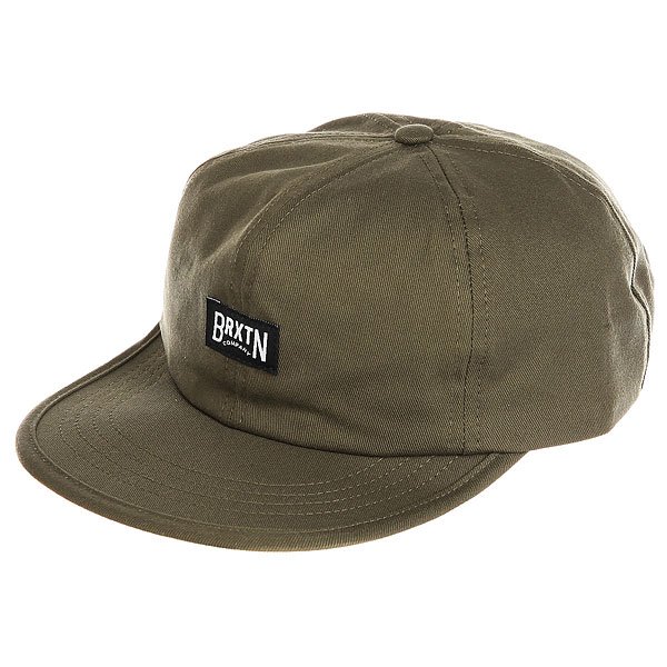 фото Бейсболка с прямым козырьком Brixton Langley Cap Olive