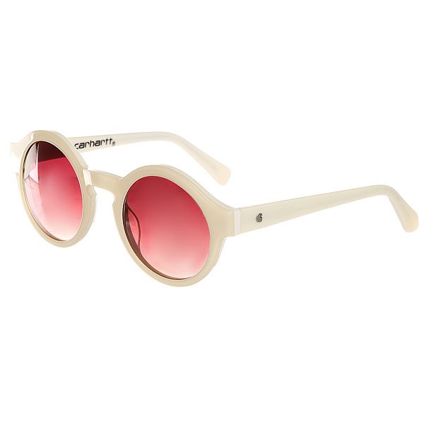 фото Очки Carhartt Wip Fox Sunglasses White/Pink Gradient Lenses