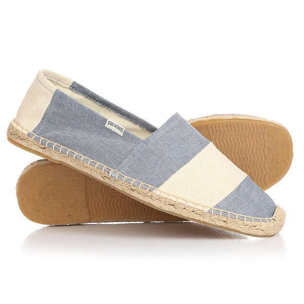 фото Эспадрильи Soludos Original Stripe Barca Chambray Natural