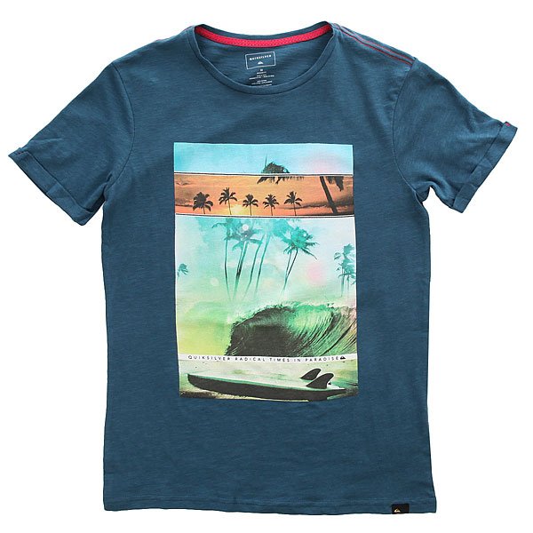 фото Футболка детская Quiksilver Ssslutegoochoic Indian Teal