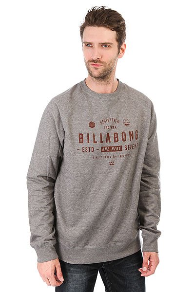 фото Толстовка свитшот Billabong Watcher Grey Heather