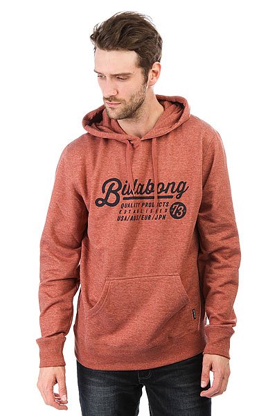 фото Толстовка кенгуру Billabong Saddle Hood Red Clay