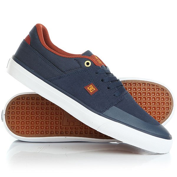 фото Кеды кроссовки низкие DC Wes Kremer Navy/Gold