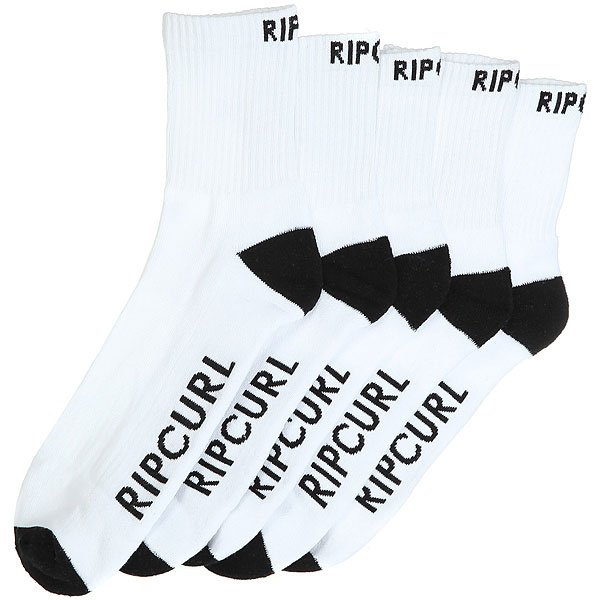 фото Носки средние Rip Curl Crew Sock 5-pack White