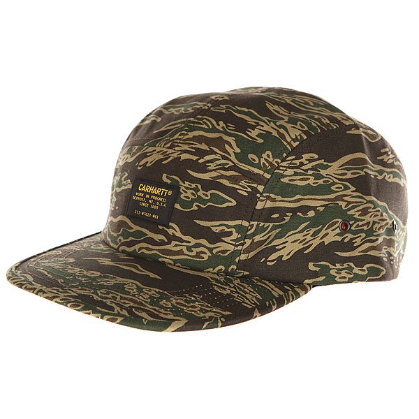 фото Бейсболка пятипанелька Carhartt Wip Military Cap Camo Tiger Laurel