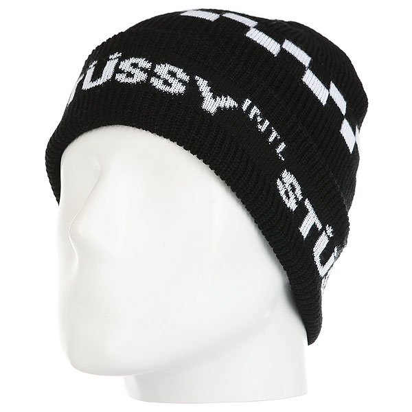 фото Шапка Stussy Road Cuff Beanie Black