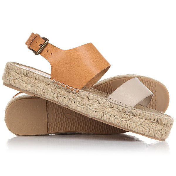 фото Сандалии женские Soludos Bi-color Platform Sandal Ivory/Nude