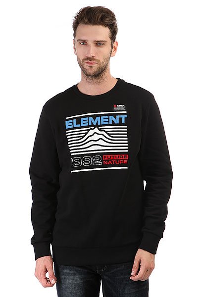 фото Толстовка классическая Element Hodges Crew Flint Black