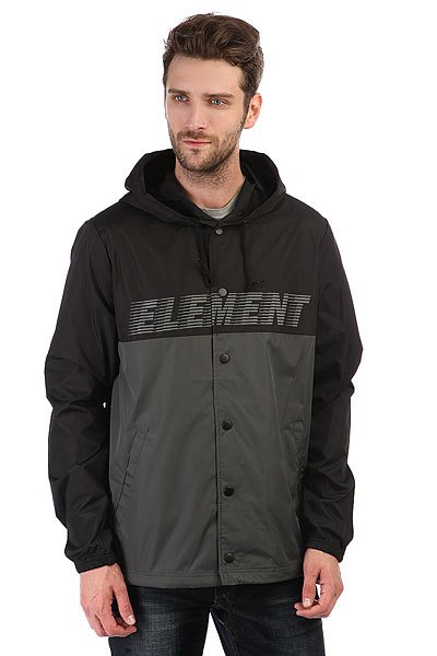 фото Ветровка Element Hooded Coach Tw Flint Black