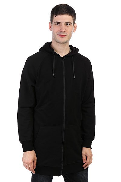 фото Толстовка классическая НИИ Long Zip Hoodie Черный