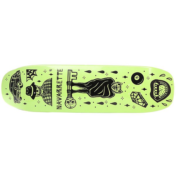 фото Дека для скейтборда для лонгборда Creature Navarrette Tanked Pro Black/Green 8.8 x 32.57 (82.7 см)