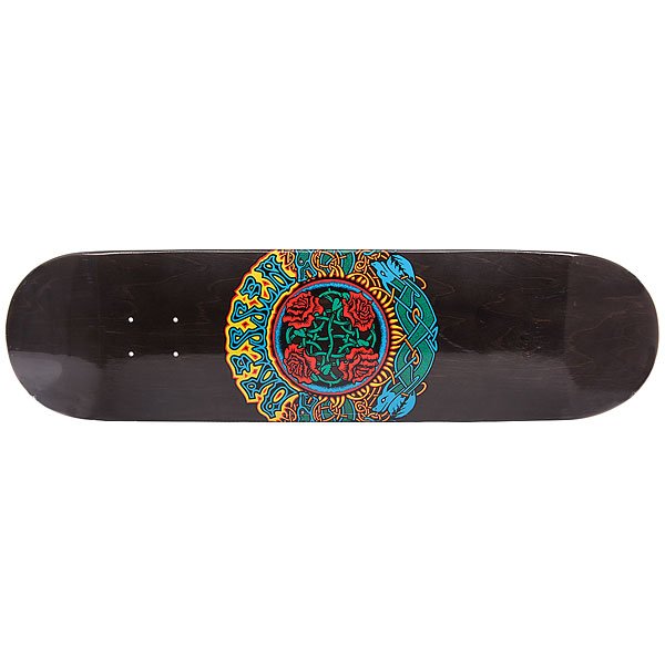 фото Дека для скейтборда для скейтборда Santa Cruz Dressen Roses Pro Black/Multi 31.7 x 8.125 (20.6 см)