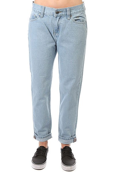 фото Джинсы прямые женские Запорожец Ladies Denim Zap Boyfriend Flex Light Blue