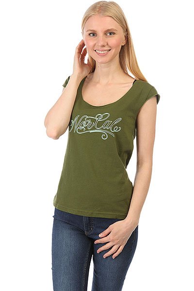 фото Майка женская Nor Cal Por Vida Cap Sleeve Olive