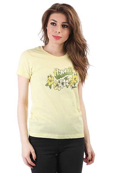 фото Футболка женская Dakine Floral Hawaii Yellow