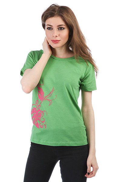 фото Футболка женская Dakine Long Floral Heather/Green