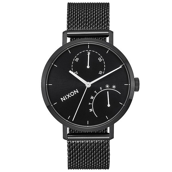 фото Кварцевые часы женские Nixon Clutch Black/White