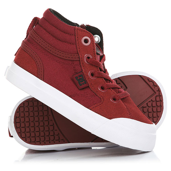 фото Кеды кроссовки высокие детские DC Evan Hi Deep Red