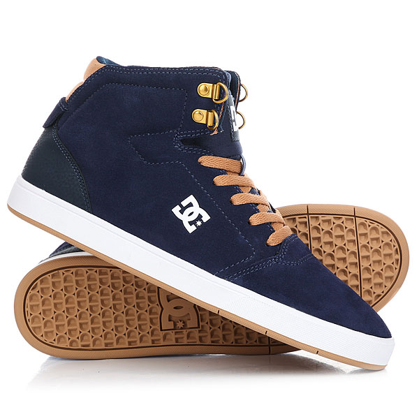 фото Кеды кроссовки высокие DC Crisis High Navy/Camel