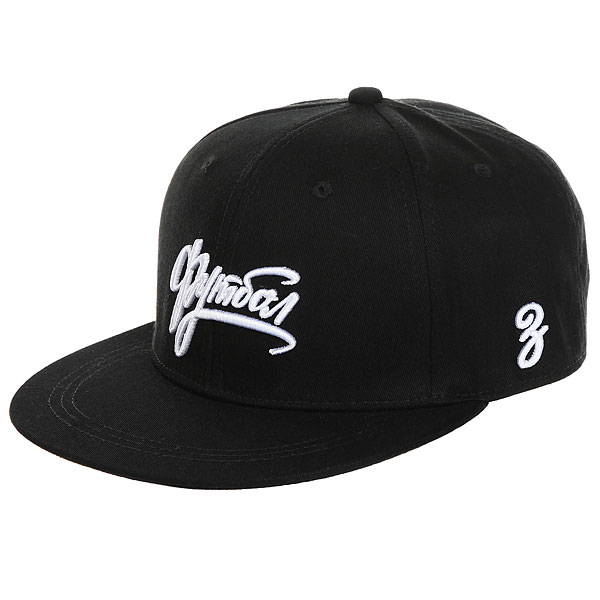 фото Бейсболка с прямым козырьком Запорожец Footbol Snapback Black