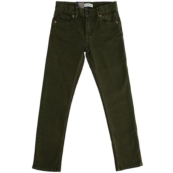 фото Джинсы узкие детские Quiksilver Distorscolorsyt Pant Rifle Green