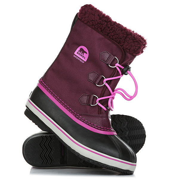 фото Ботинки зимние детские Sorel Yoot Pac Nylon Purple