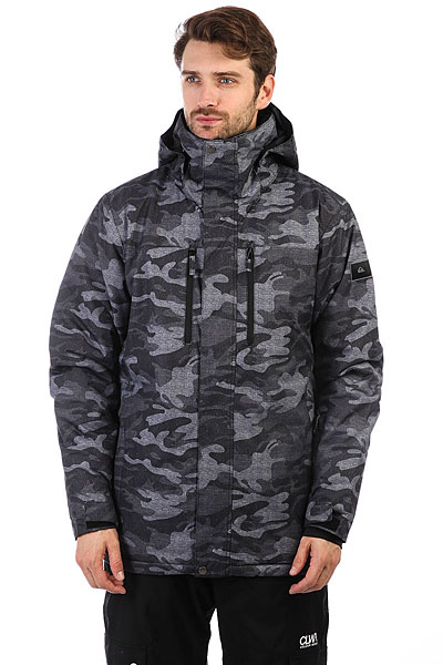 фото Куртка утепленная Quiksilver Mission Pr Black Grey Camokazi