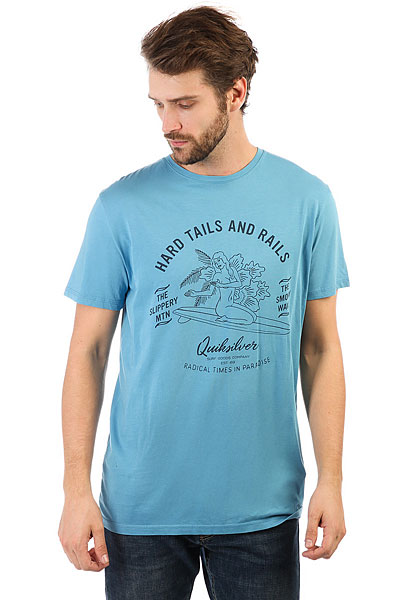 фото Футболка Quiksilver Garmtehardtails Cendre Blue