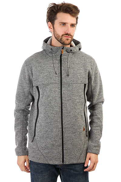 фото Толстовка утепленная Quiksilver Into The Wildfl Grey Heather