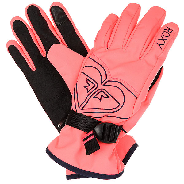 фото Перчатки женские Roxy Poppy Gloves Neon Grapefruit