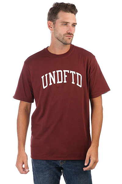 фото Футболка Undefeated Undefeated Reversible Crew Burgundy