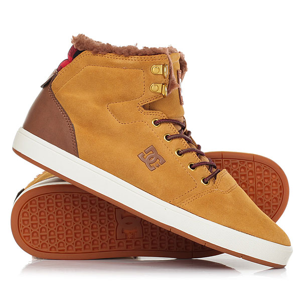 фото Кеды кроссовки зимние DC Shoes Crisis High Wnt Wheat/Dk Chocolate