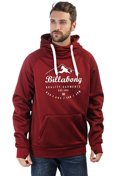 фото Толстовка классическая Billabong Downhill Bonded Hood Bordeaux