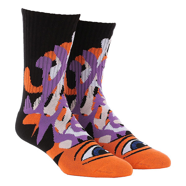 фото Носки средние Toy Machine Barf Sect Sock Orange