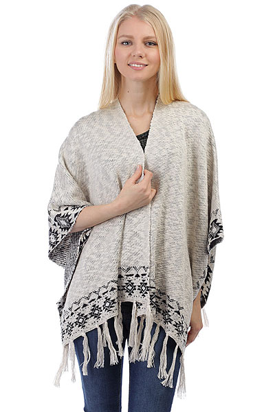 фото Пончо женский Billabong Desert Kiss Poncho White Cap