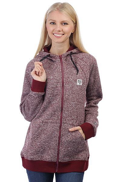 фото Толстовка классическая женская Billabong Snow Off Zip Ho Dwr Mystic Maroon