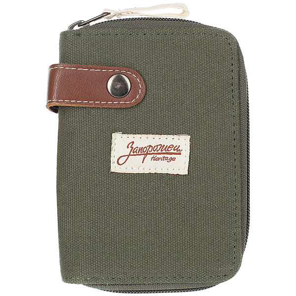 фото Кошелек Запорожец Zip Wallet Green/Brown