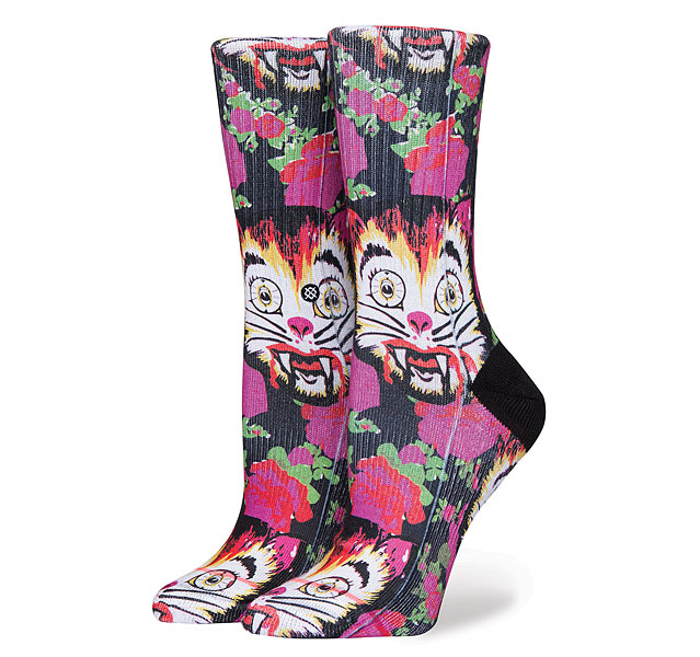 

Носки высокие женские Stance Libertine Cat Man Do High Boy Multi
