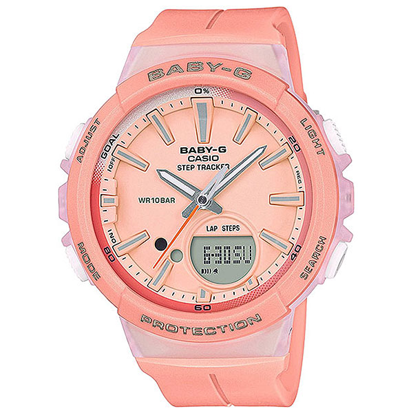 фото Кварцевые часы женские Casio G-Shock Baby-g Bgs-100-4a Pink