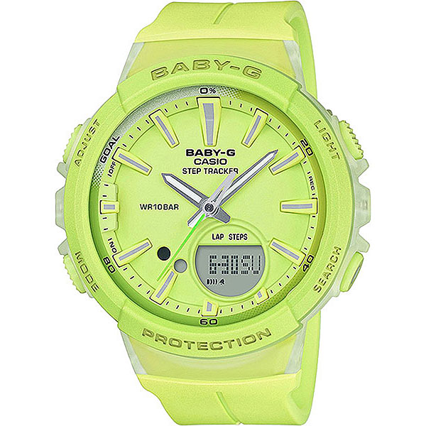 фото Кварцевые часы женские Casio G-Shock Baby-g Bgs-100-9a Yellow