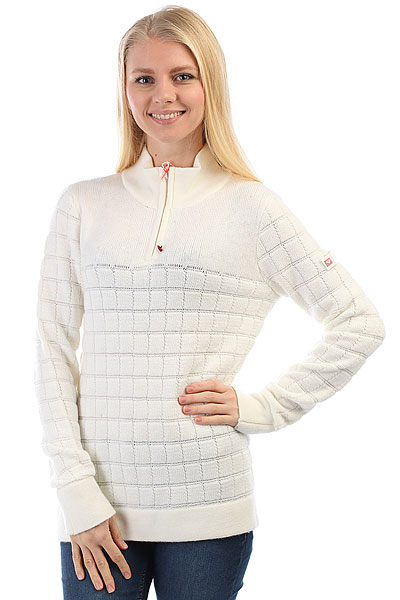 фото Толстовка классическая женская Roxy Premiere Layer Bright White