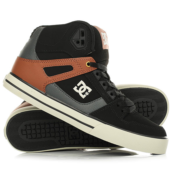 фото Кеды кроссовки высокие DC Spartan High Wc Black/Tan