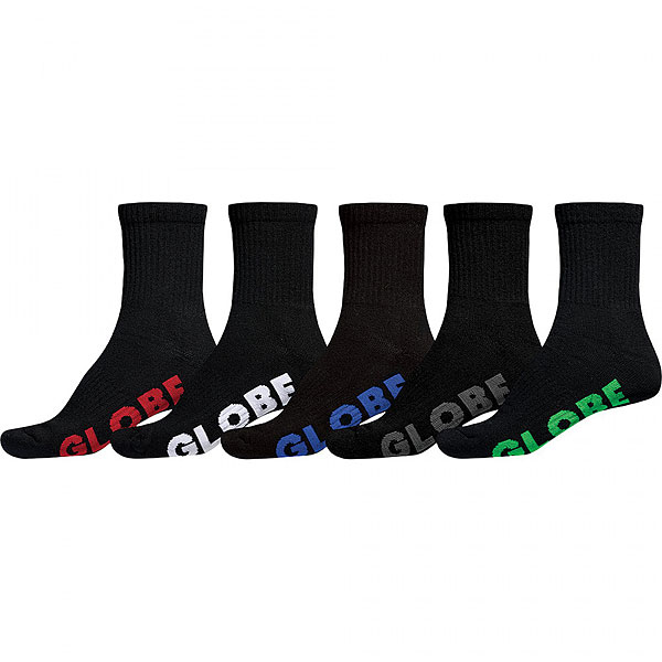 фото Комлект носков Globe Large Stealth Sock Pack Crew Black