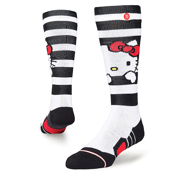 фото Носки высокие детские Stance Snow Hello Kids White