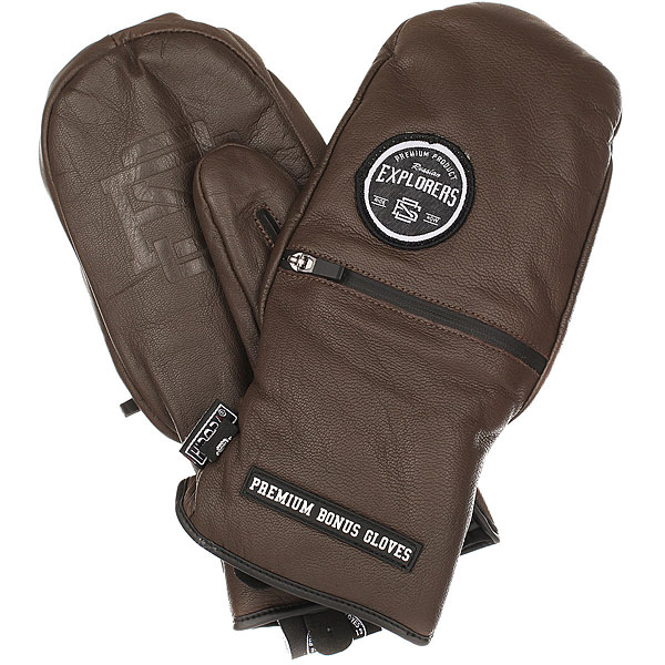 

Варежки сноубордические Bonus Gloves Leather Brown