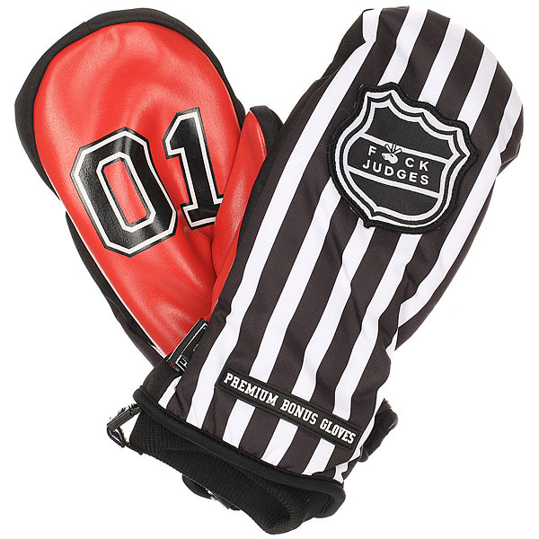 

Варежки сноубордические Bonus Gloves F*uck Judges Black