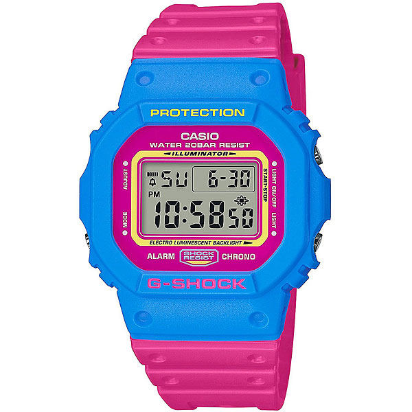 фото Электронные часы Casio G-Shock Dw-5600tb-4b Blue/Pink