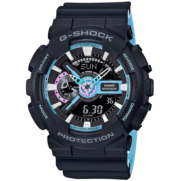 фото Электронные часы Casio G-Shock Ga-110pc-1a Black/Light Blue