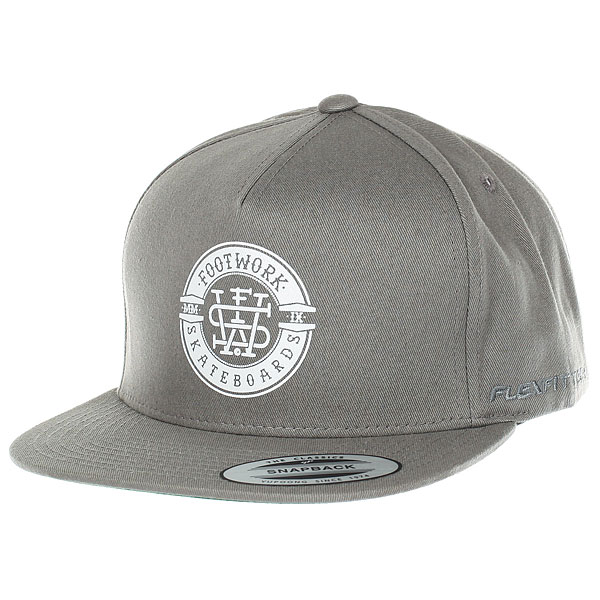 фото Бейсболка классическая Neff Footwork Icon Flexfit Grey