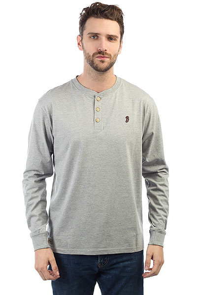 фото Лонгслив Запорожец Henley Grey Melange